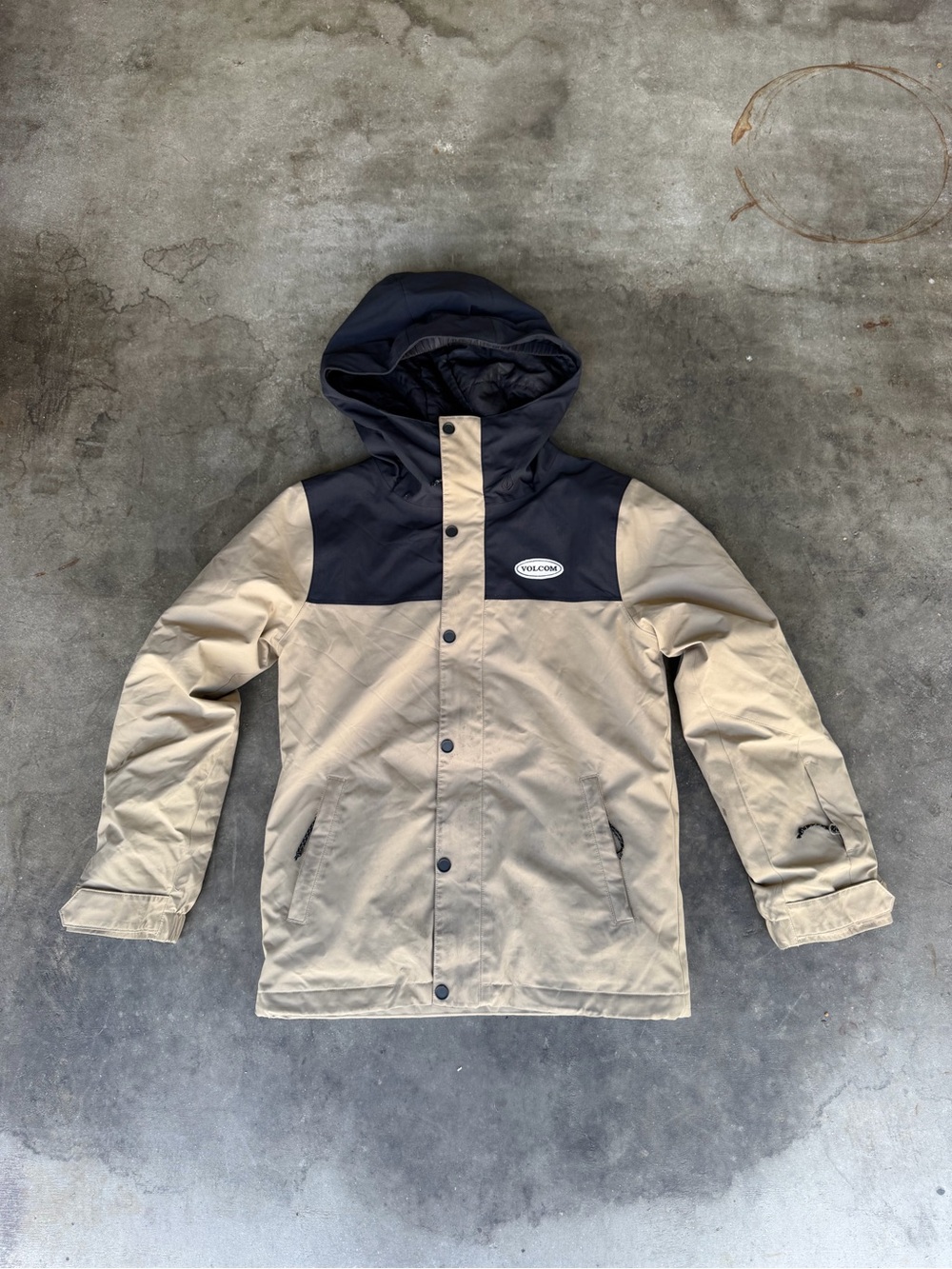 VOLCOM Stone.91 Insulated Snow Jacket Chestnut Brown Size Boys 10
